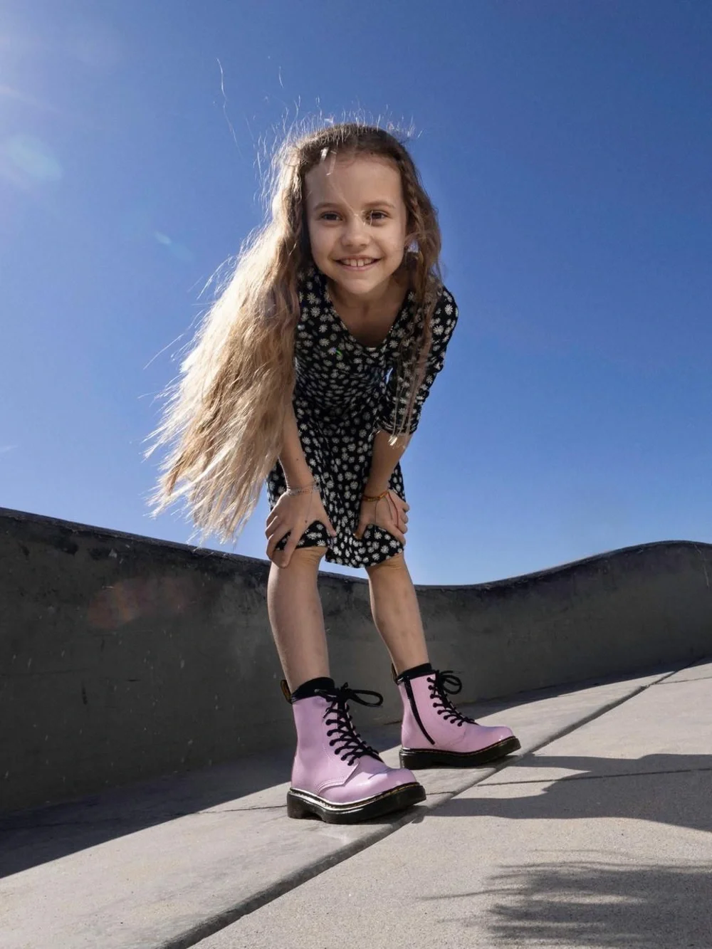 Dr. Martens junior pink boots